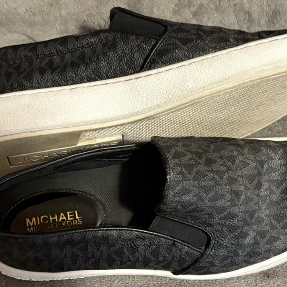 Michael Kors Women’s Monogram Black Slip-On Sneaker - Picture 3 of 3